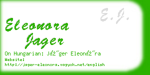 eleonora jager business card